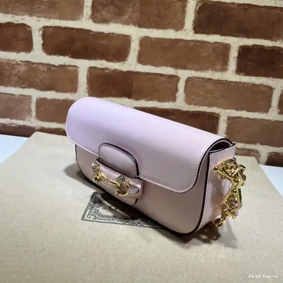 First bag ru bag-23.5*13*7cm 1955 shoulder small Gucci Horsebit 0702